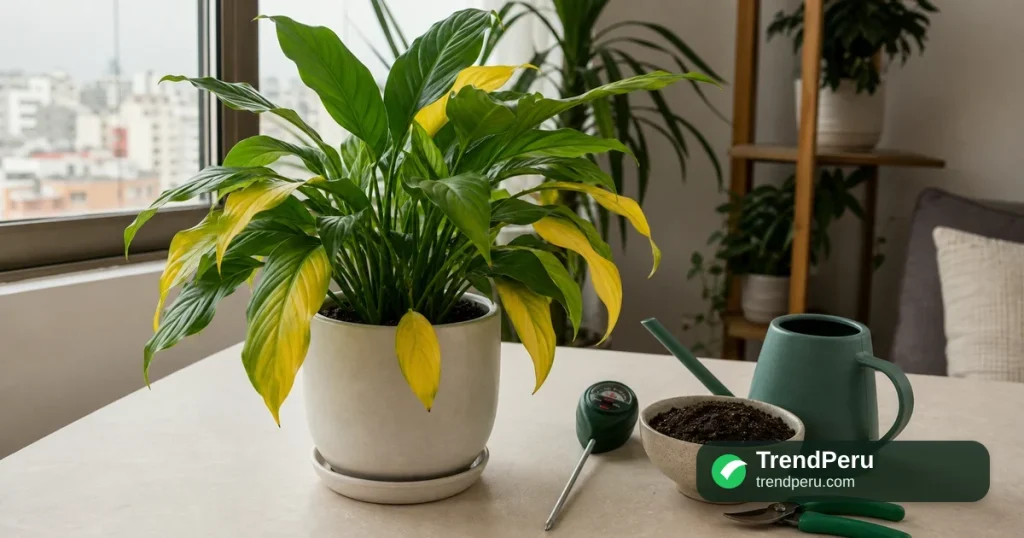 Hojas amarillas en plantas: causas y soluciones